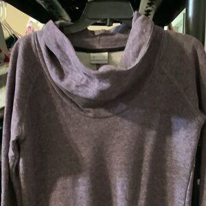 Columbia Women's Heathered Purple‎ Cowl Neck Sweatshirt, small